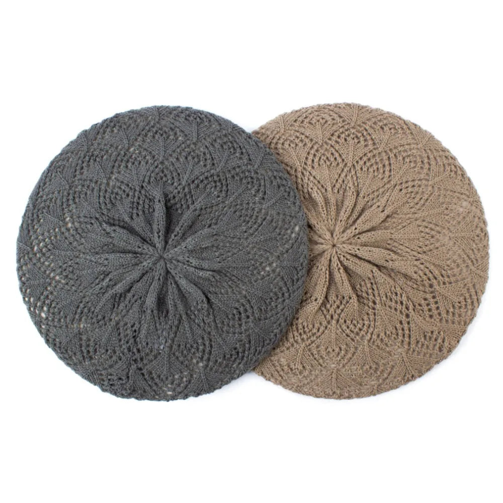 Lightweight Knitted Beret – Stylish & Breathable Hat for Women only £6.99 from Berets Etc