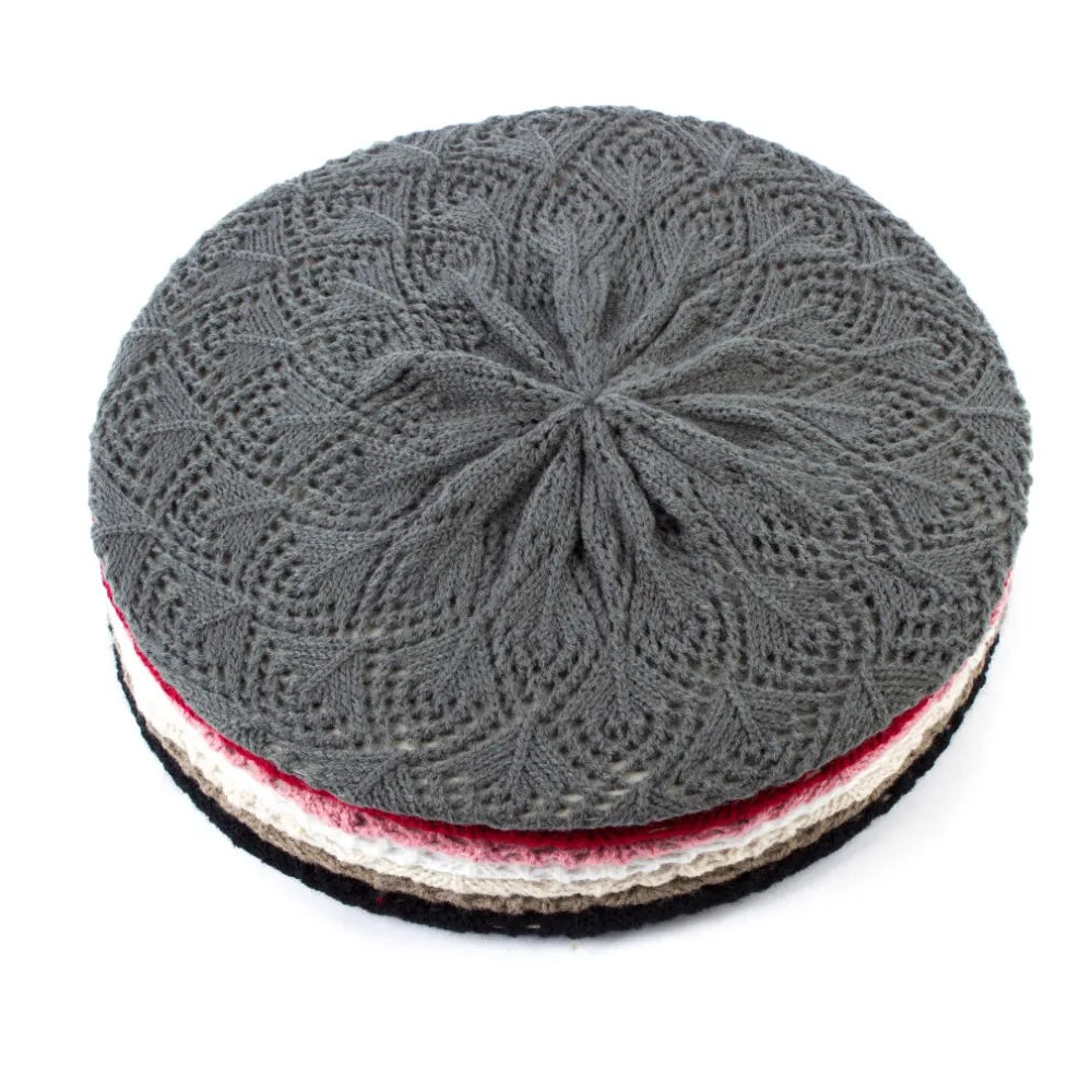 Lightweight Knitted Beret – Stylish & Breathable Hat for Women only £6.99 from Berets Etc