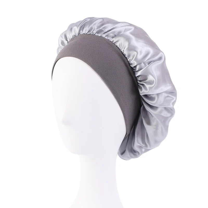 Luxury Satin Sleep Bonnet – Wide-Brimmed & Gentle on Hair only £5.99 from Berets Etc