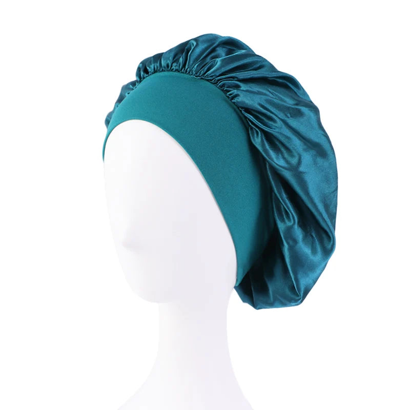 Luxury Satin Sleep Bonnet – Wide-Brimmed & Gentle on Hair only £7.99 from Berets Etc