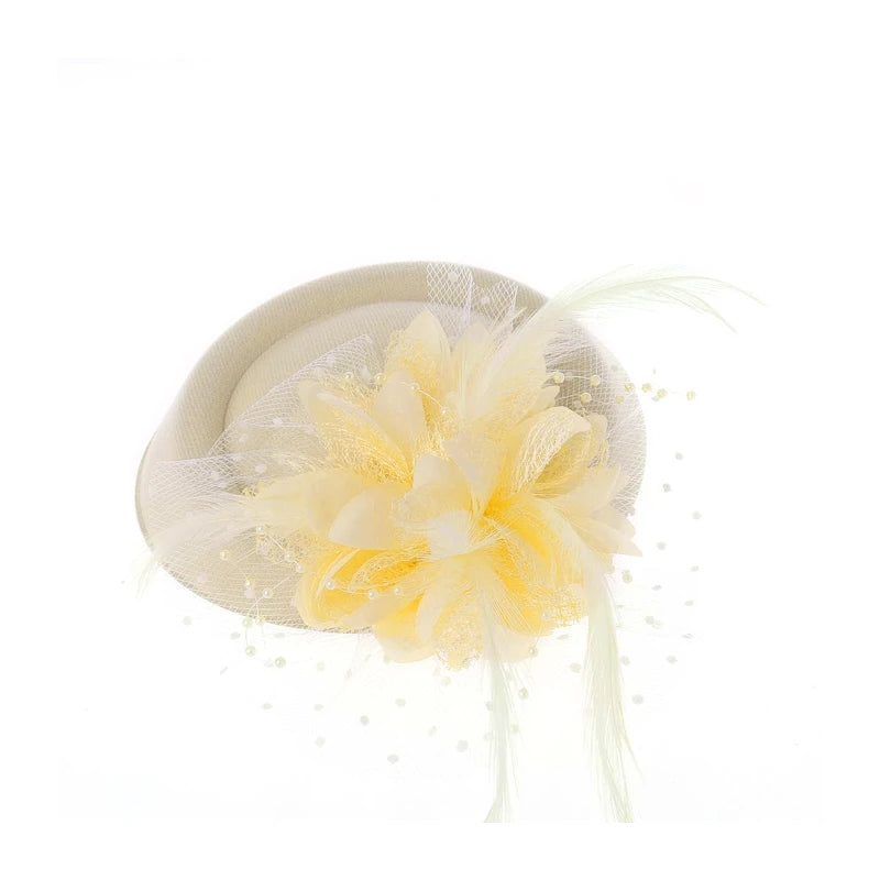 Elegant Feather & Pearl Fascinator – Wedding & Occasion Hat only £11.99 from Berets Etc