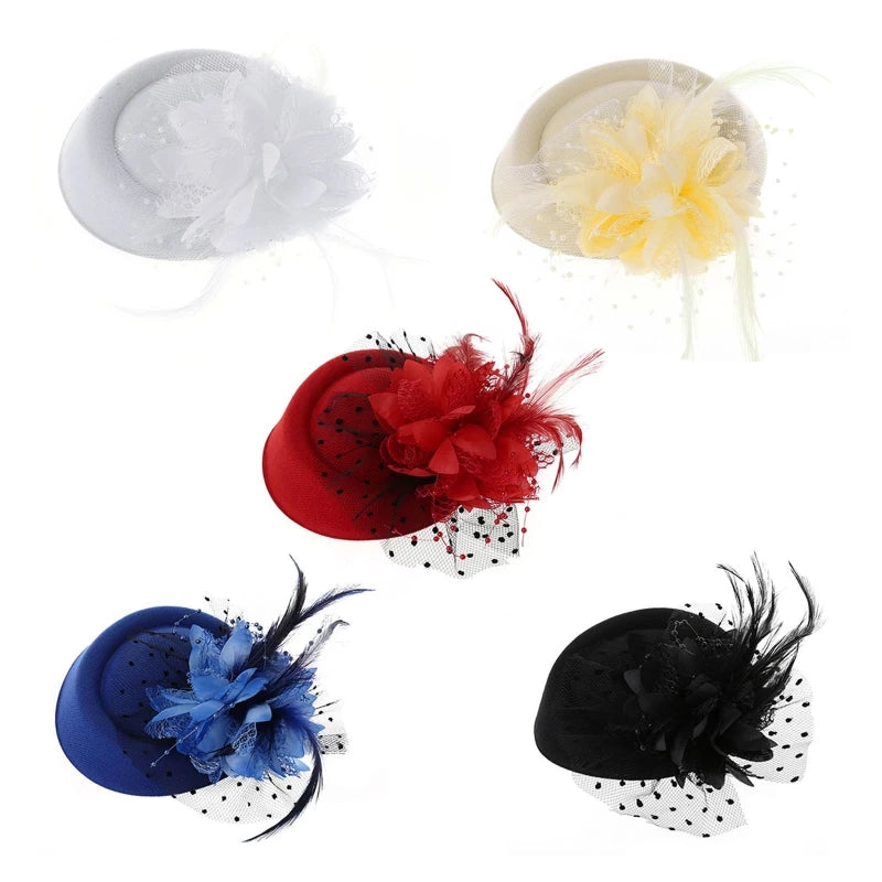 Elegant Feather & Pearl Fascinator – Wedding & Occasion Hat only £11.99 from Berets Etc