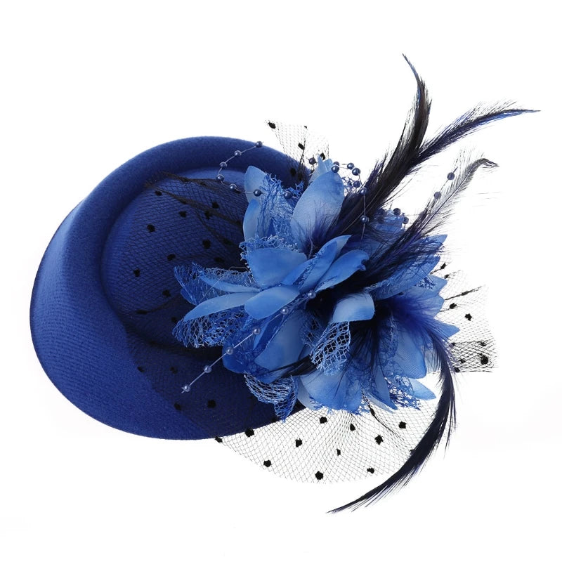 Elegant Feather & Pearl Fascinator – Wedding & Occasion Hat only £11.99 from Berets Etc