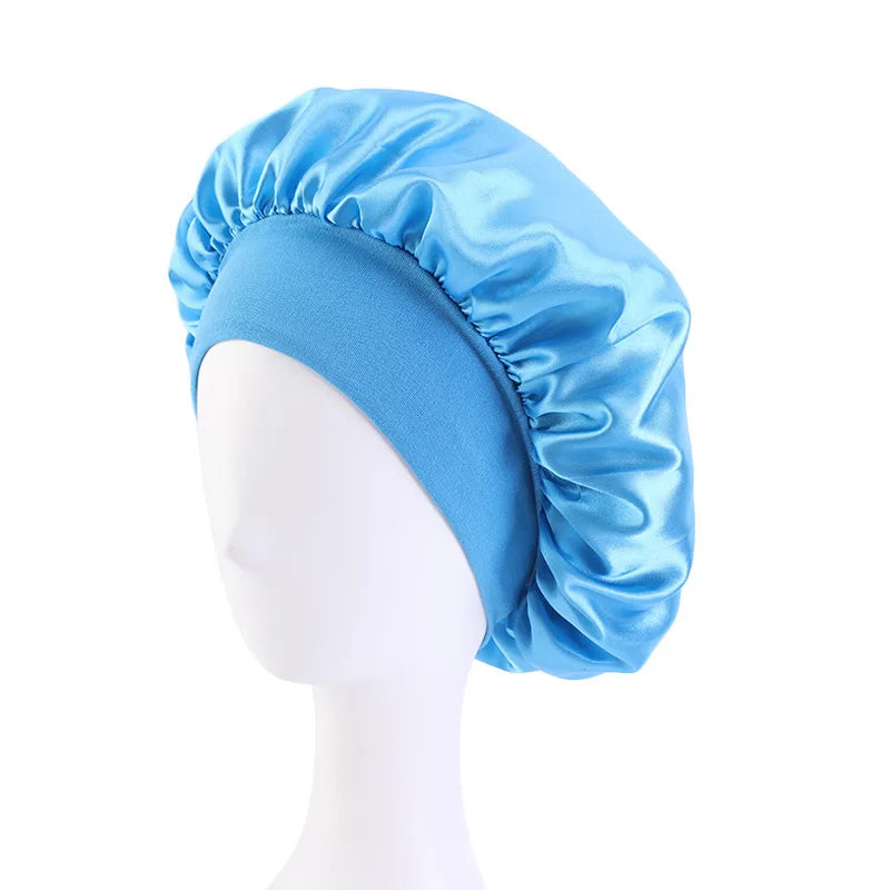 Luxury Satin Sleep Bonnet – Wide-Brimmed & Gentle on Hair only £5.99 from Berets Etc