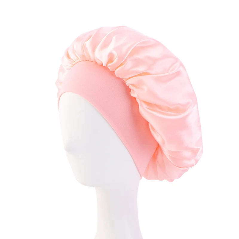 Luxury Satin Sleep Bonnet – Wide-Brimmed & Gentle on Hair only £5.99 from Berets Etc