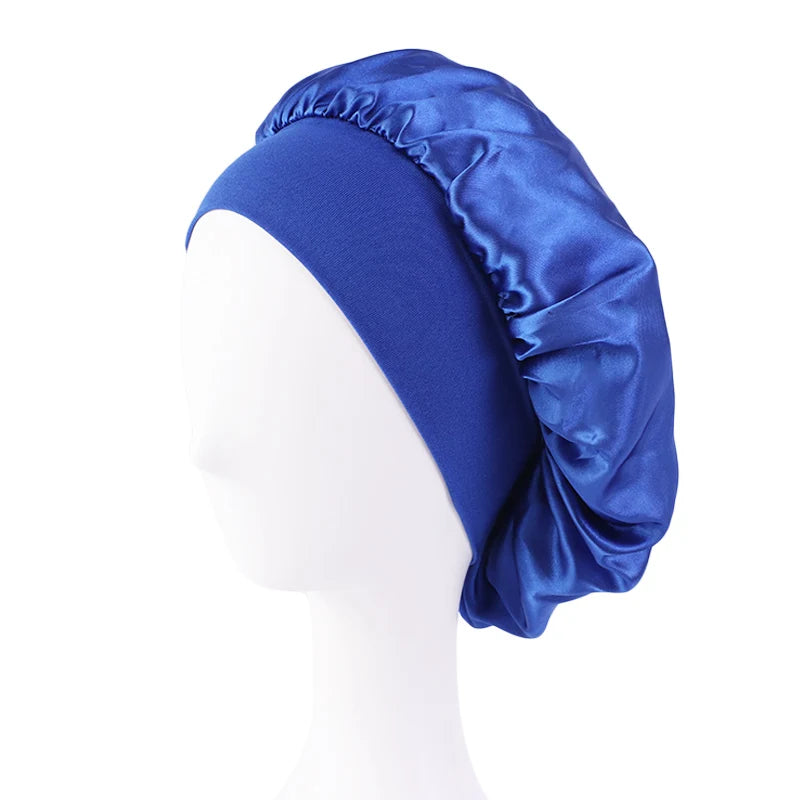 Luxury Satin Sleep Bonnet – Wide-Brimmed & Gentle on Hair only £5.99 from Berets Etc