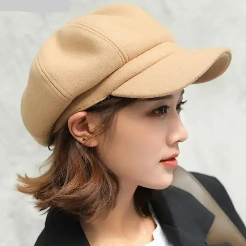 Women’s Newsboy Cap – Vintage Painter Style Hat, Soft Wool Blend – Chic & Timeless only £12.99 from Berets Etc