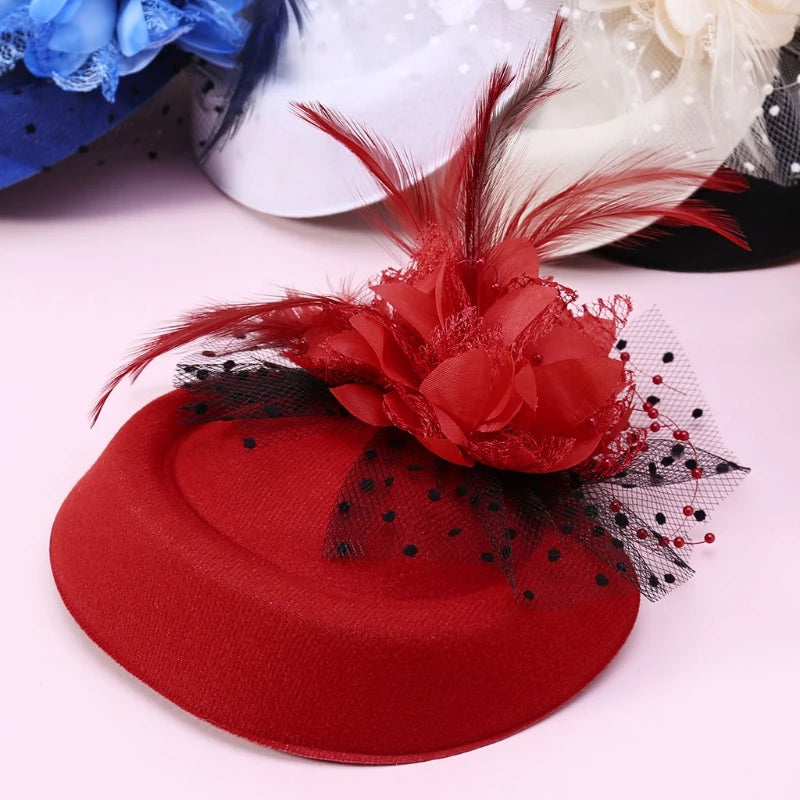 Elegant Feather & Pearl Fascinator – Wedding & Occasion Hat only £11.99 from Berets Etc