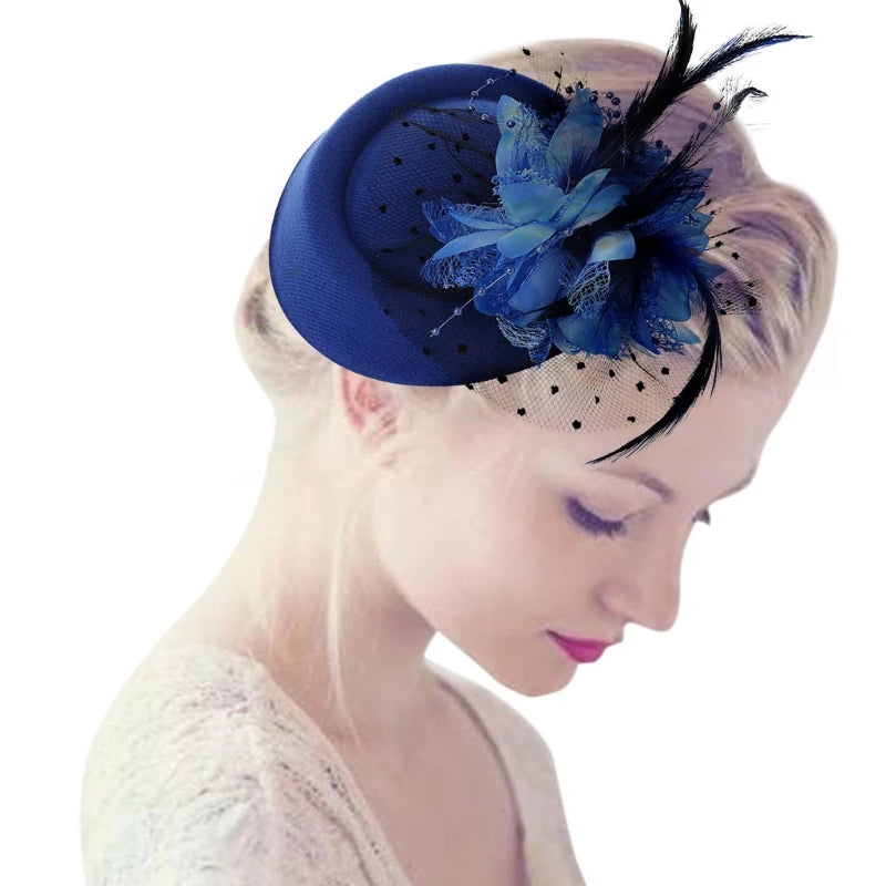 Elegant Feather & Pearl Fascinator – Wedding & Occasion Hat only £11.99 from Berets Etc