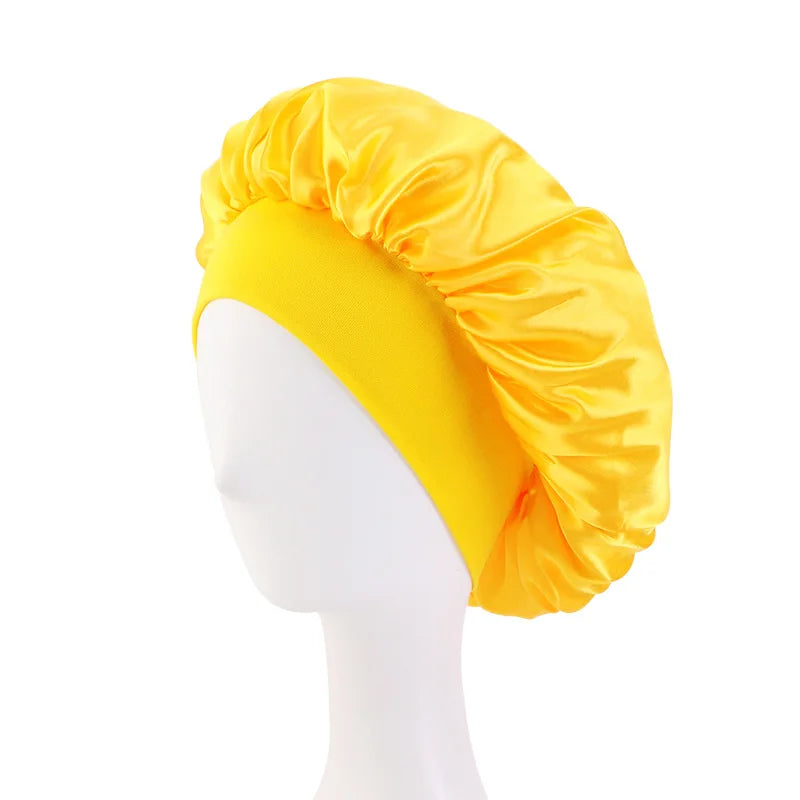 Luxury Satin Sleep Bonnet – Wide-Brimmed & Gentle on Hair only £5.99 from Berets Etc