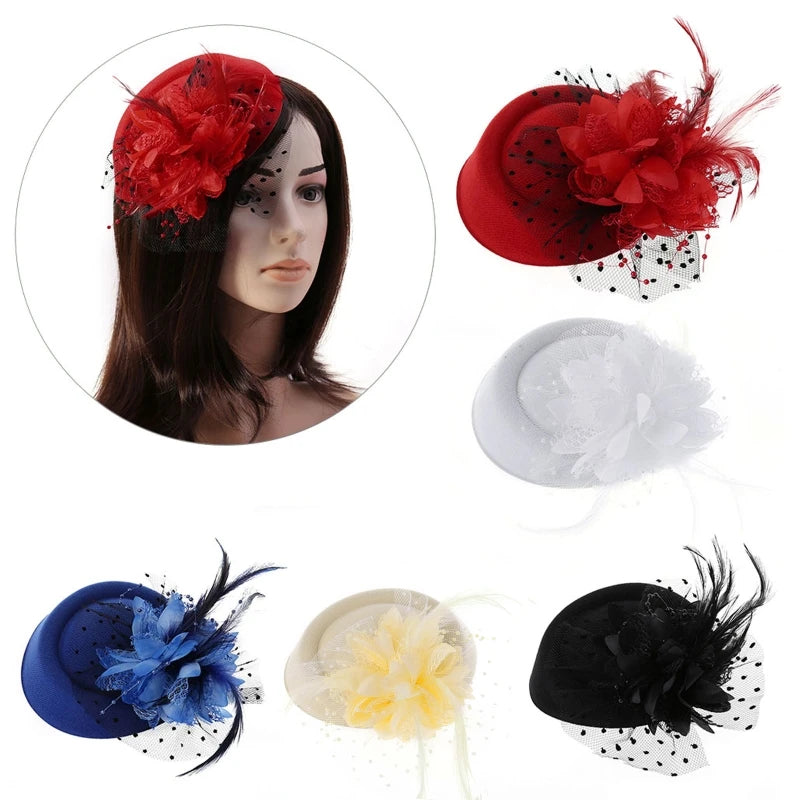 Elegant Feather & Pearl Fascinator – Wedding & Occasion Hat only £11.99 from Berets Etc