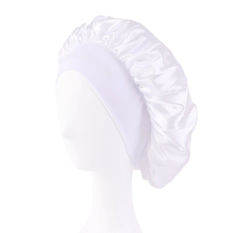 Luxury Satin Sleep Bonnet – Wide-Brimmed & Gentle on Hair only £7.99 from Berets Etc