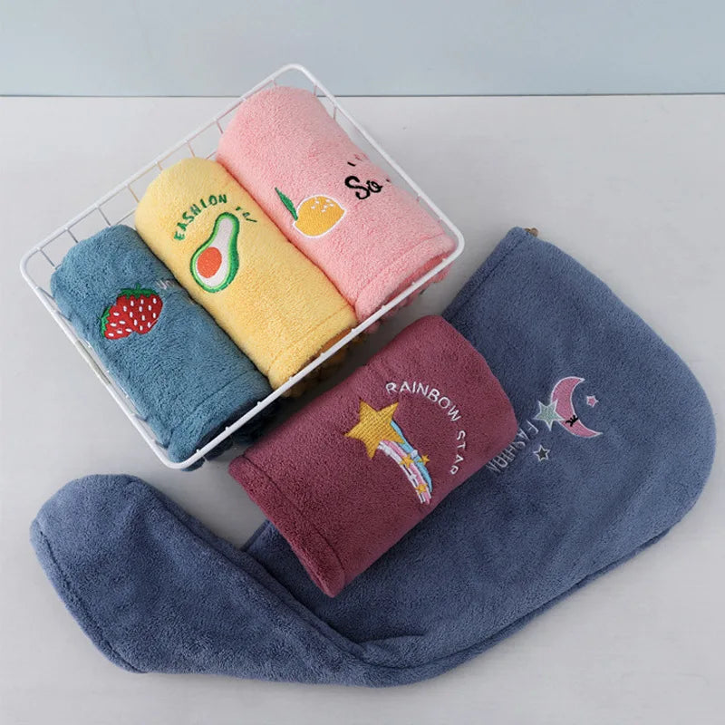 Quick-Dry Hair Towel Wrap - Super Absorbent & Soft only £5.99 from Berets Etc