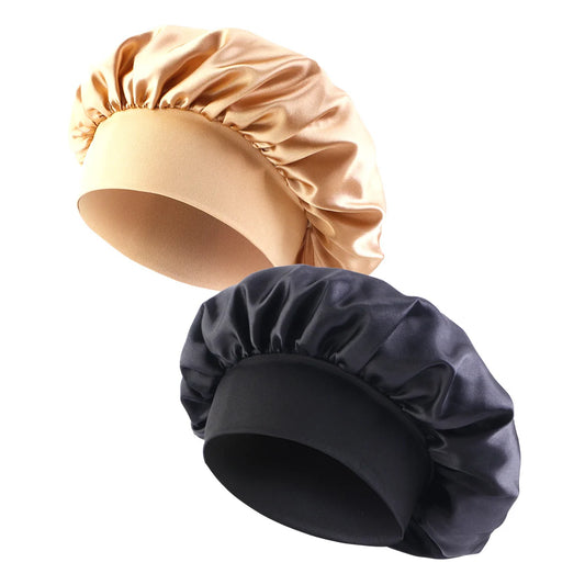 Luxury Satin Sleep Bonnet – Wide-Brimmed & Gentle on Hair only £7.99 from Berets Etc