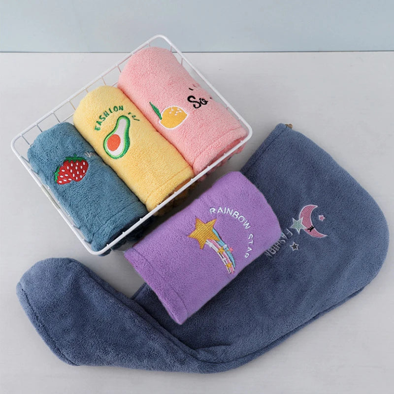 Quick-Dry Hair Towel Wrap - Super Absorbent & Soft only £5.99 from Berets Etc